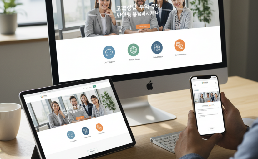 “고객 문의 폭발! 반응형 홈페이지, 이제 선택이 아닌 필수입니다. (ft. 디웹스)”