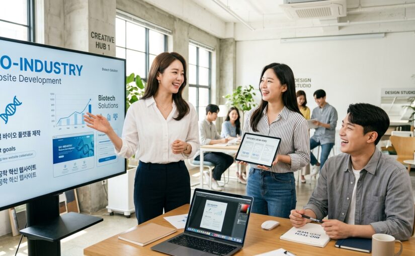 바이오 산업 웹사이트 제작: 기술 발표 넘어 투자 유치 핵심 플랫폼 만들기